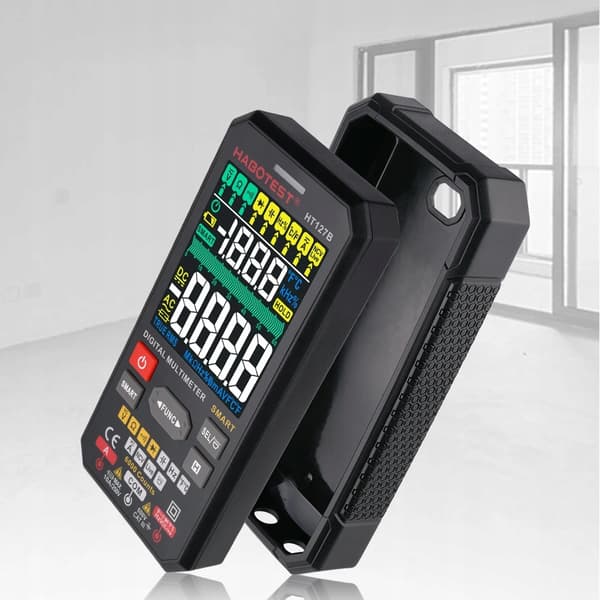 DIGITAL UNIVERSAL MULTIMETER TRUE RMS NCV TERMOKOPPEL KABLER CASE BATTERIER