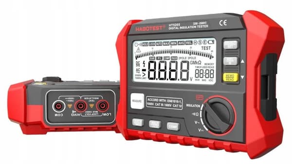 KONTINUITETSTESTER ISOLATIONSMODSTANDSMÅLER HÅNDHOLDT MULTIMETER AC DC LCD