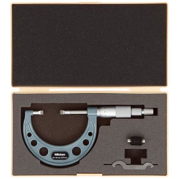 Mitutoyo 122-106 - KVM SWITCH - 122 106 Blade Micrometer, räckvidd 125 Mm-150 mm