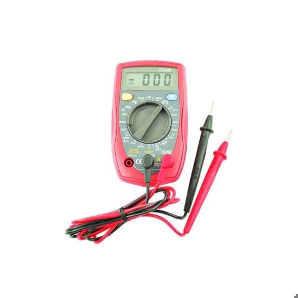 Digital multimeter - SILVERLINE - Bärbar - NPN- och PNP-diodkontroll - Stor flytande kristallskärm