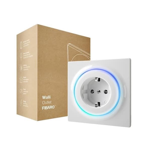 Z-Wave+ infällt smart uttag - Walli Outlet Typ F - Fibaro