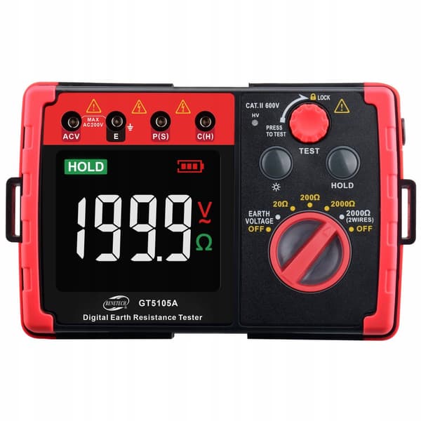 JORDRESISTANCE METER digital LCD-testare