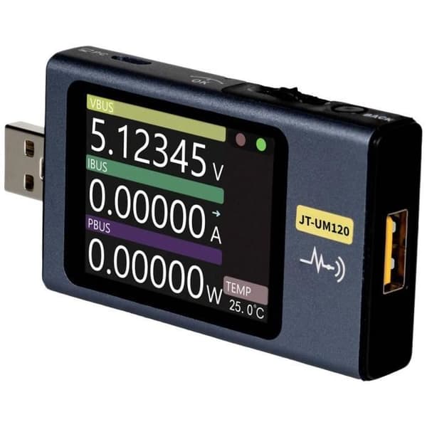 Multimeter - JOY-IT - JT-UM120 - Digital - Trådbunden - Snabbladdningsutlösare