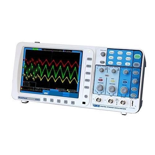PEAKTECH digitalt oscilloskop - 2 kanaler 200 MHz med lagringsminne - Vit