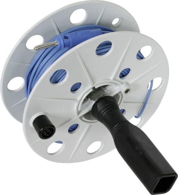 Dehn + soehne - 585320 - Dehn + Soehne Drahthaspel 50m, 0,75qmm, blau DHK40BSML0.75L50MBL ()