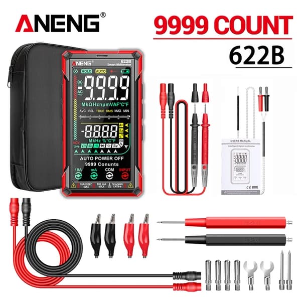 Digital Smart Multimeter, Automatisk Rækkevidde, Sand RMS, Pro Vision