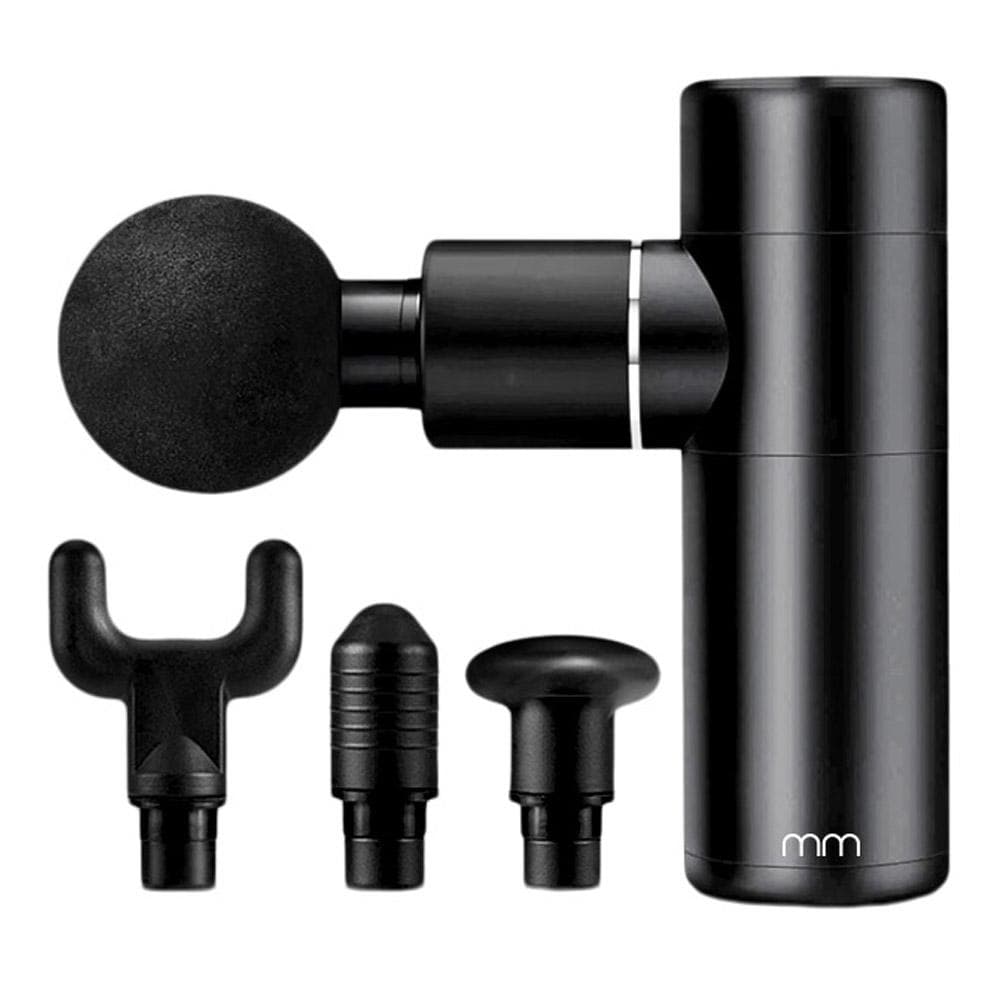 4-i-1 Portabel Massagepistol - Svart