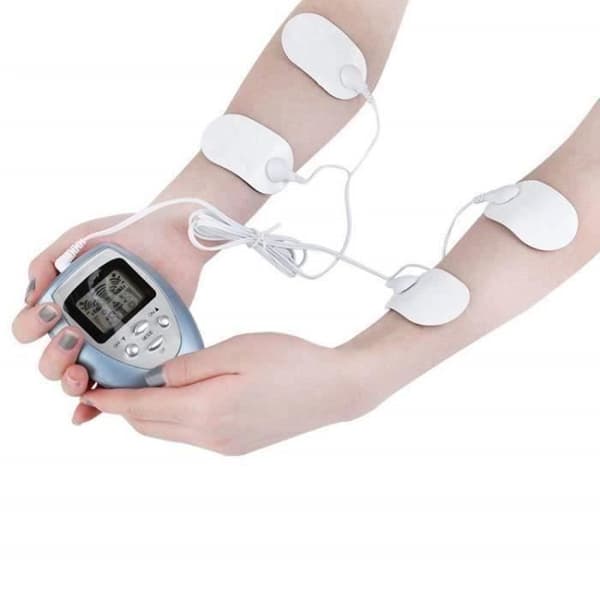 Apparat för elektro-stimulering 4 plåster 8 program - LCD-skärm, NEUTRAL elektro-stimuleringsapparat Slimming Massager LIK3920