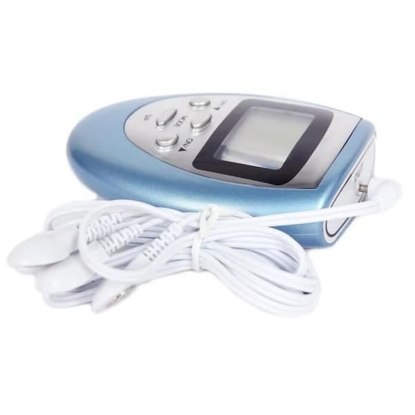 Elektrostimuleringsenhet - Elektrostimulering - Bantningsmassör - 4 patchar - 8 program - LCD-skärm