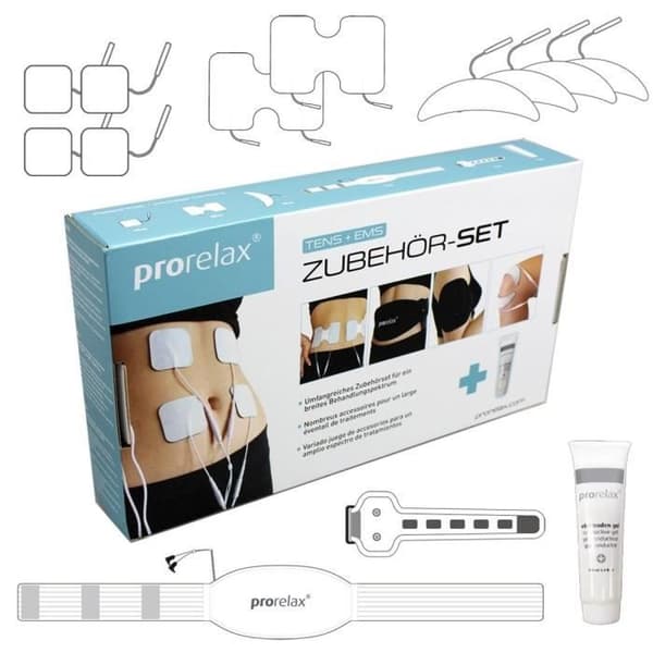 PRORELAX 351647 Tillbehörsset för TENS + EMS-enheter