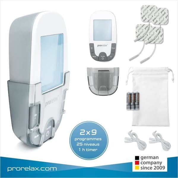prorelax TENS/EMS Super Duo Plus | Elektrostimuleringsanordning | 2 behandlingar med en enhet