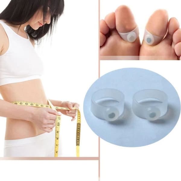 Silikon Magnetisk fot Tå Ring Massage Håll dig i form Bantning Gå ner i vikt SEN