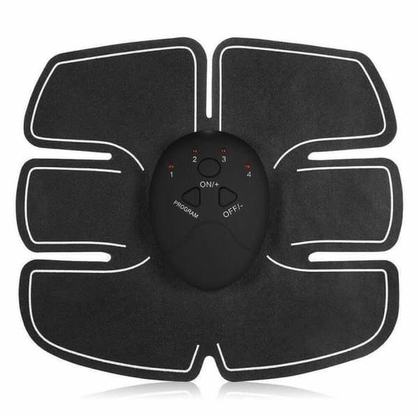 Muskeltränare EMS - MAVURA - SIXBACK - 6 elektroder - 10 nivåer av intensitet - svart