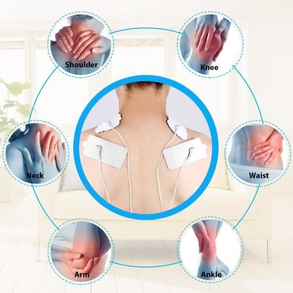 20 elektroder kompatibla med EMS/TENS elektrostimulering - Tillbehör för elektrostimulator