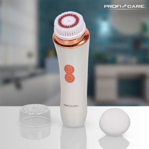 Elektrisk ansiktsrengöringsborste med 2 exfolierande borsthuvuden Proficare GRB 3081 Blanco/Naranja 330810