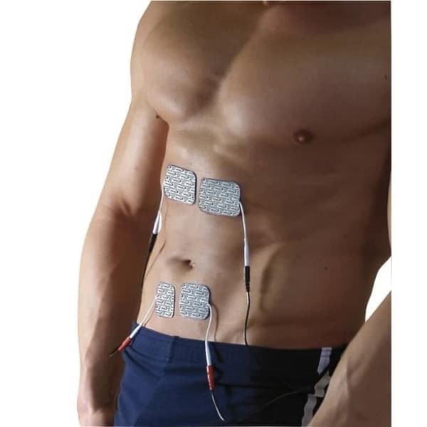 Ersättningsdynor till TENS 240 stimuleringsströmenhet, 4 x 4 cm, 8-pack