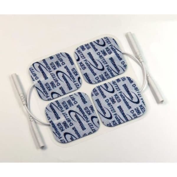 Ersättningsdynor till TENS 240 stimuleringsströmenhet, 4 x 4 cm, 8-pack