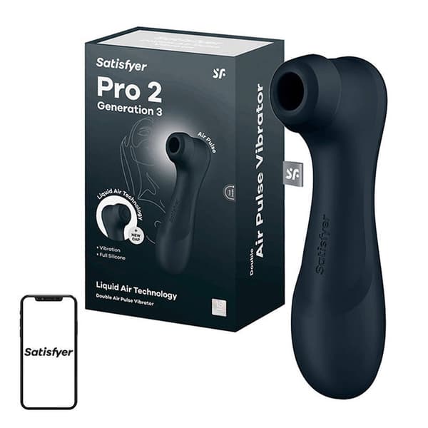 Klitoral massager med App Satisfyer Pro 2 Generation 3 (sort)