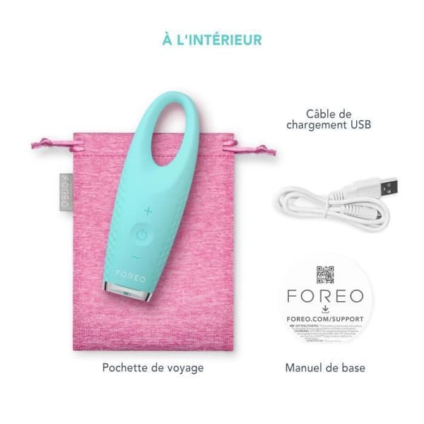 FOREO IRIS 2 upplysande ögonmassager - Mint - Lymfdränage och minskning av mörka ringar