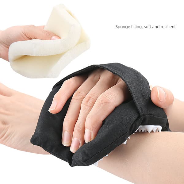 INF Akupressur massagehandskar med strassspänne Model 1