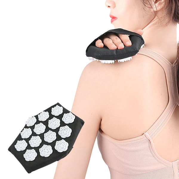 INF Akupressur massagehandskar med strassspänne Model 1