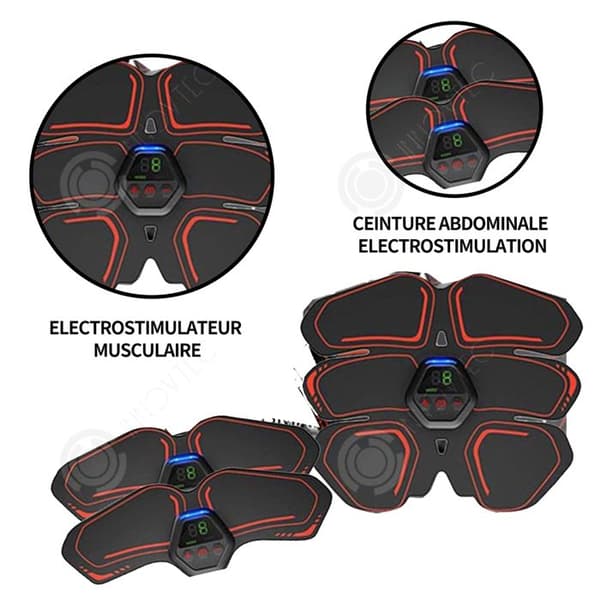 INN Magmuskel Electrostimulator med LCD-skärm för män Kvinnor Hem Gym Träning Träning Vibration Fitness Massager