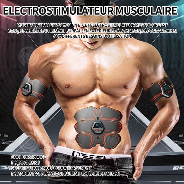 INN Magmuskel Electrostimulator med LCD-skärm för män Kvinnor Hem Gym Träning Träning Vibration Fitness Massager