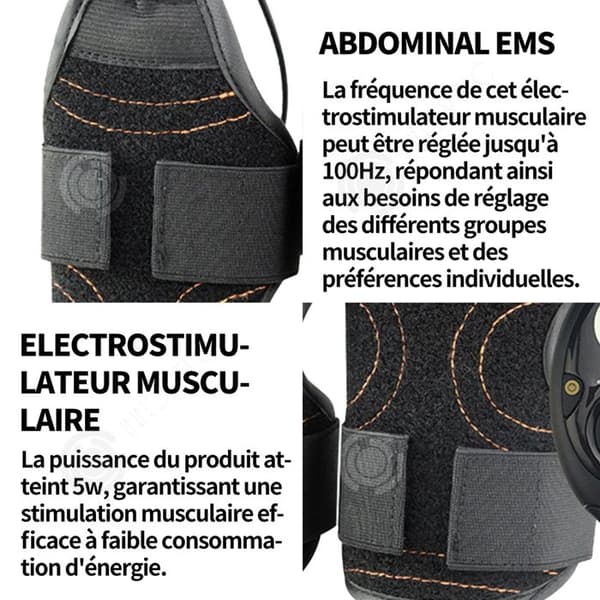 INN Elektromuskelstimulator bantningsbälte för armsport 1 par bärbar ems vibration bodybuilding träning för tråd