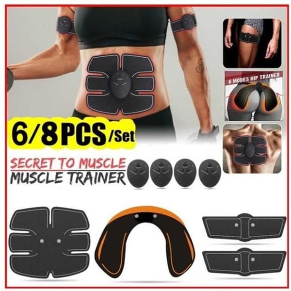 Abdominal och skinkstimulator - Märke - Modell - 6 massagemetoder - U-formad pad för höfter