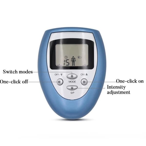 TD® nackmassör och axelmassör, digital lågfrequensminskningsmassageapparat, mini digital massageapparat med låg frekvens.