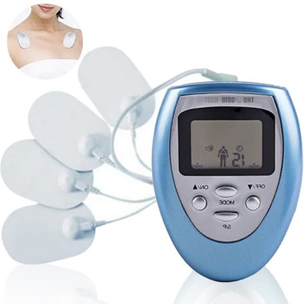 TD® nackmassör och axelmassör, digital lågfrequensminskningsmassageapparat, mini digital massageapparat med låg frekvens.