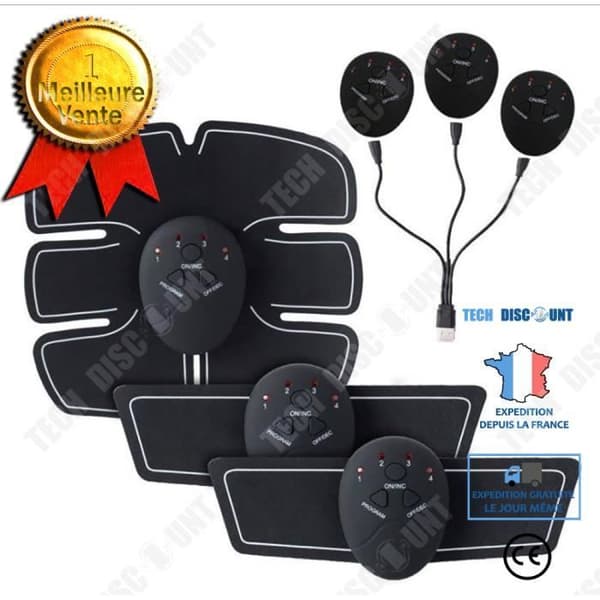TD® Recharge Smart Abdominal Device Lazy Abdominal Device Träningsanordning Buken Muscle Device Bukplåster