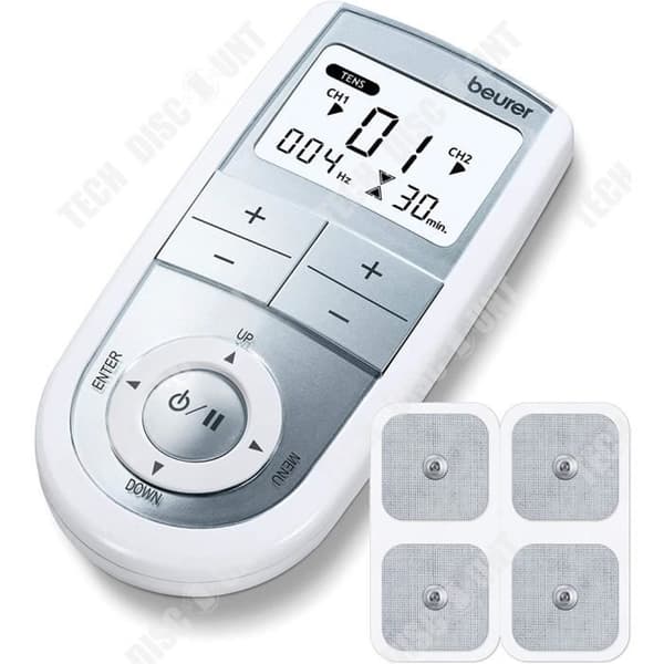 TD® 3-i-1 digital muskelelektrostimuleringsenhet - Massageapparat för smärta, muskler...