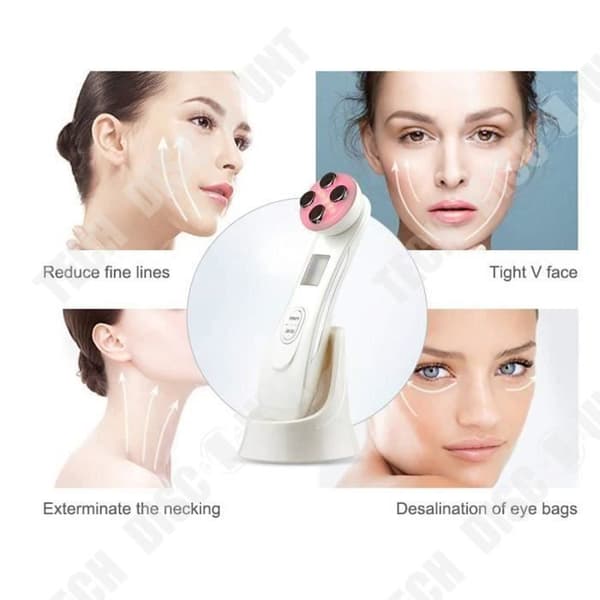 TD® 6 i 1 ansikte ansiktsskönhet hud-EMS-ansiktsbehandling radiofrekvens hudvårdsenhet skönhetsmassagemaskin