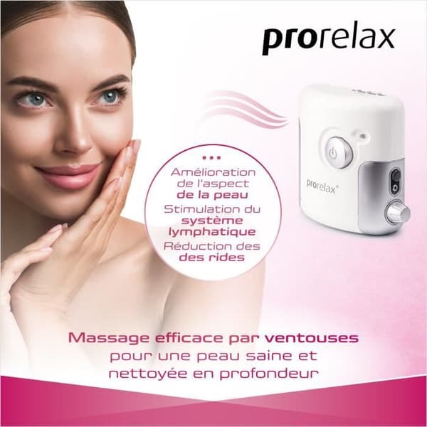 prorelax SENSITIVE vakuummassageapparat | Elektrisk koppningsmassage | anordning mot celluliter