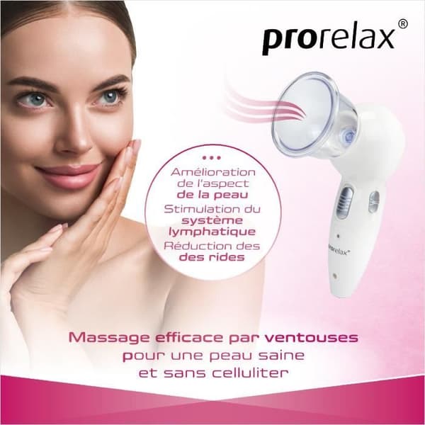 prorelax INTENSIV vakuummassageapparat | Elektrisk koppningsmassage | Anti-celluliter enhet