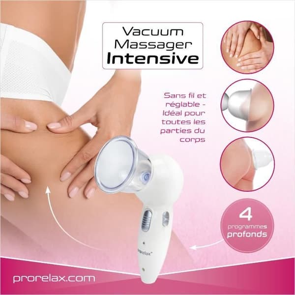 prorelax INTENSIV vakuummassageapparat | Elektrisk koppningsmassage | Anti-celluliter enhet