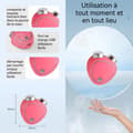 Miniatyrbild 2 av 4: INN Skönhetsinstrument 3 justerbara hastigheter dubbelrulle 60x50x25mm mini skönhetsapparat mikroström massageterapeut bärbar resenär