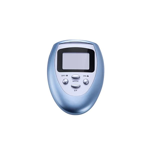 Mini-elektrostimulator Modell Pocket med 4 Elektroder 8 Läge Kompakt Blå