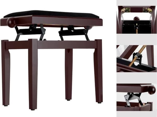 Klassisk Cantabile Piano Bench Matt Texture