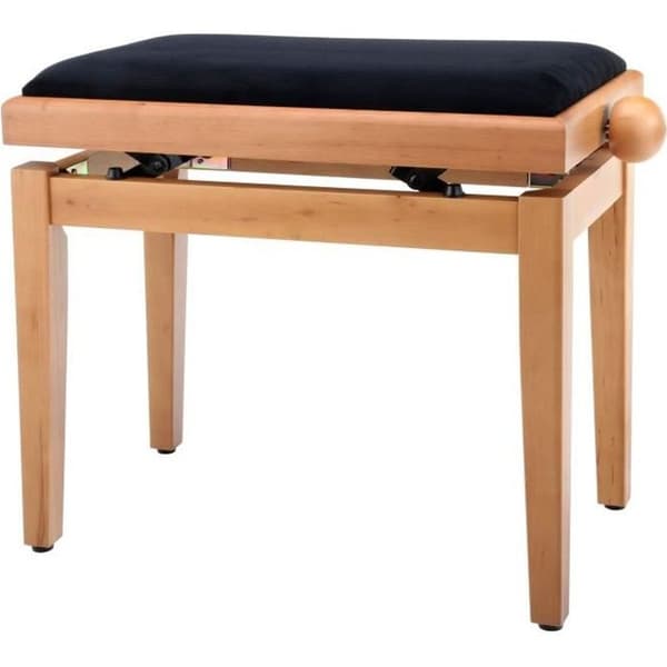 Klassisk Cantabile pianobänk (körsbärsträ, frostat)