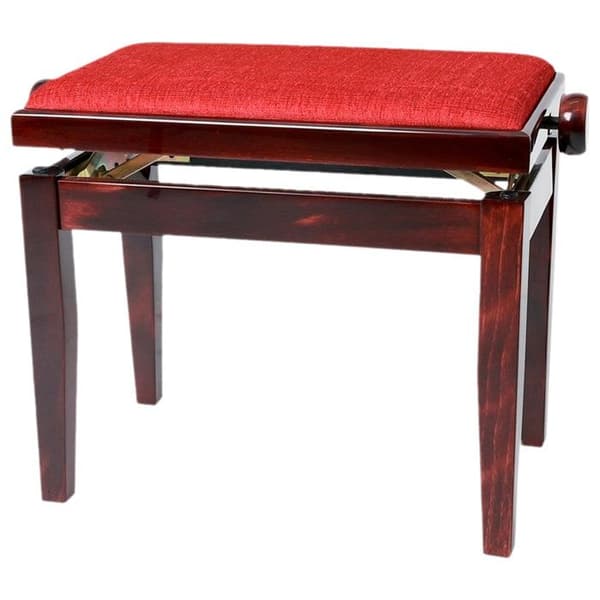 Gewa Banquette Piano Deluxe 130.060 Acajou Brillant Komplett Bänk