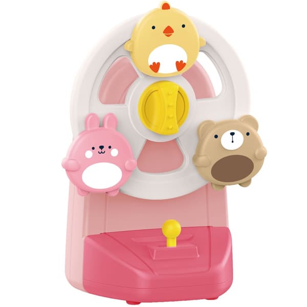 WOOPIE BABY Speldosa Karusell med Djur – Musikaliskt och Pedagogiskt Leksak - Rosa