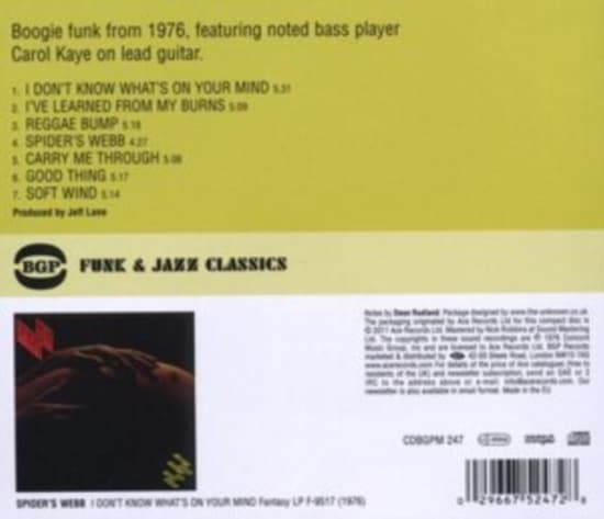 Spider's Webb - I Don't Know What's On Your Mind (CD)