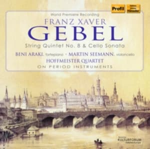 Hoffmeister Quartet Beni Araki Ma - String Quintet No. 8 & Cello Sonata (CD)