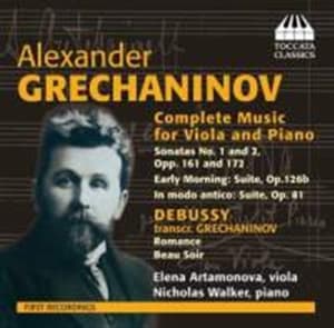 Grechaninov - Works For Viola & Piano (CD)