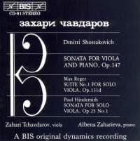 Shostakovich Dmitry - Son For Vla Piano/Reger (CD)
