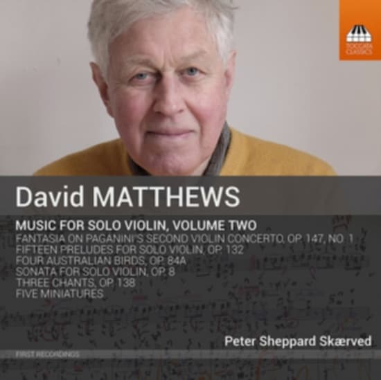 Matthews David - Music For Solo Violin, Vol. 2 (CD)