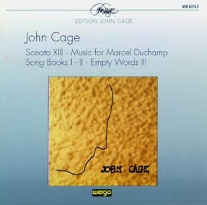 Cage John - Sonata Xiii Music For Marcel Ducha (CD)