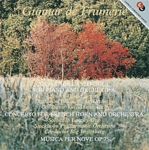 Frumerie Gunnar De - Musica Per Nove Variationer Och Fug (CD)